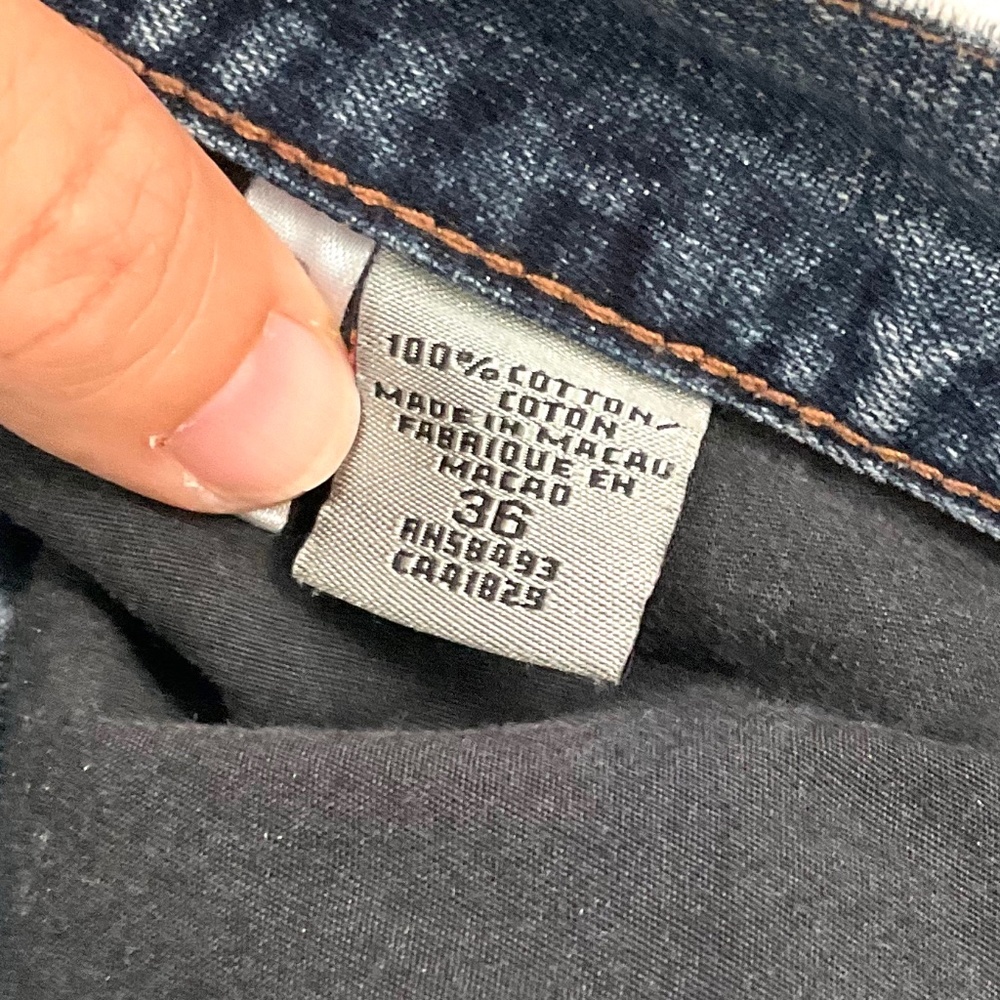 VNTG Jhane Barnes Frequency Straight Leg Jeans, 100% Cotton, 34W - Picture 7 of 10